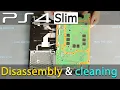 PS4 Slim Disassembly Fix Overheating with Fan Cleaning Thermal Paste Replacement