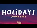 Download Lagu Conan Gray - Holidays (Lyrics)