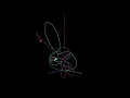 Three-body problem simulation in Pygame