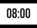8 MINUTE TIMER - COUNTDOWN TIMER MINIMAL