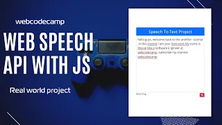 javascript project web speech api