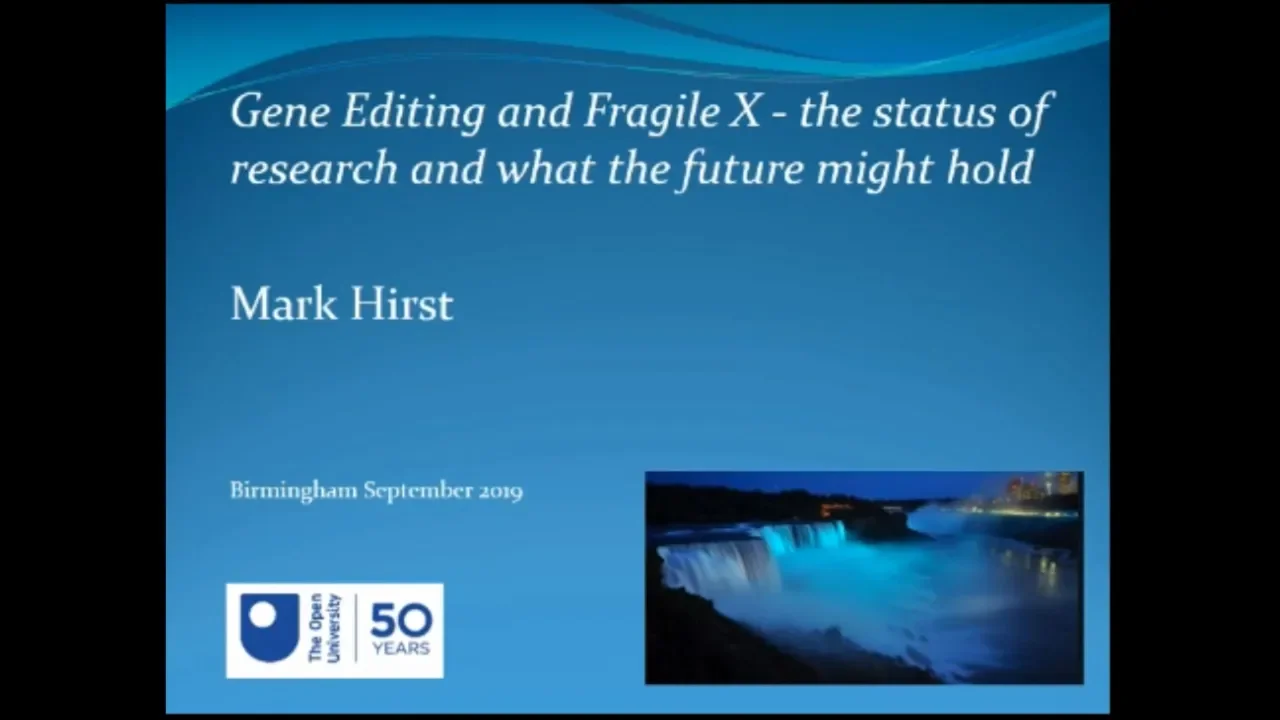 Gene Editing and Fragile X Syndrome: The Status of Research and what the Future Might Hold