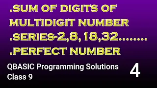 Programming Solutions Part 4 Class 9 Series Multidigit Number Sum