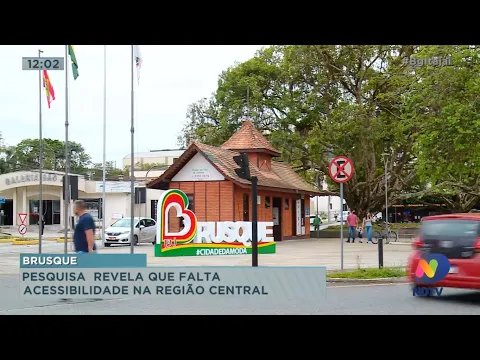 Brusque: Pesquisa revela que falta acessibilidade na região central