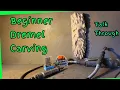 Very beginner Dremel Wood Carving - Talk threw Wood Spirit