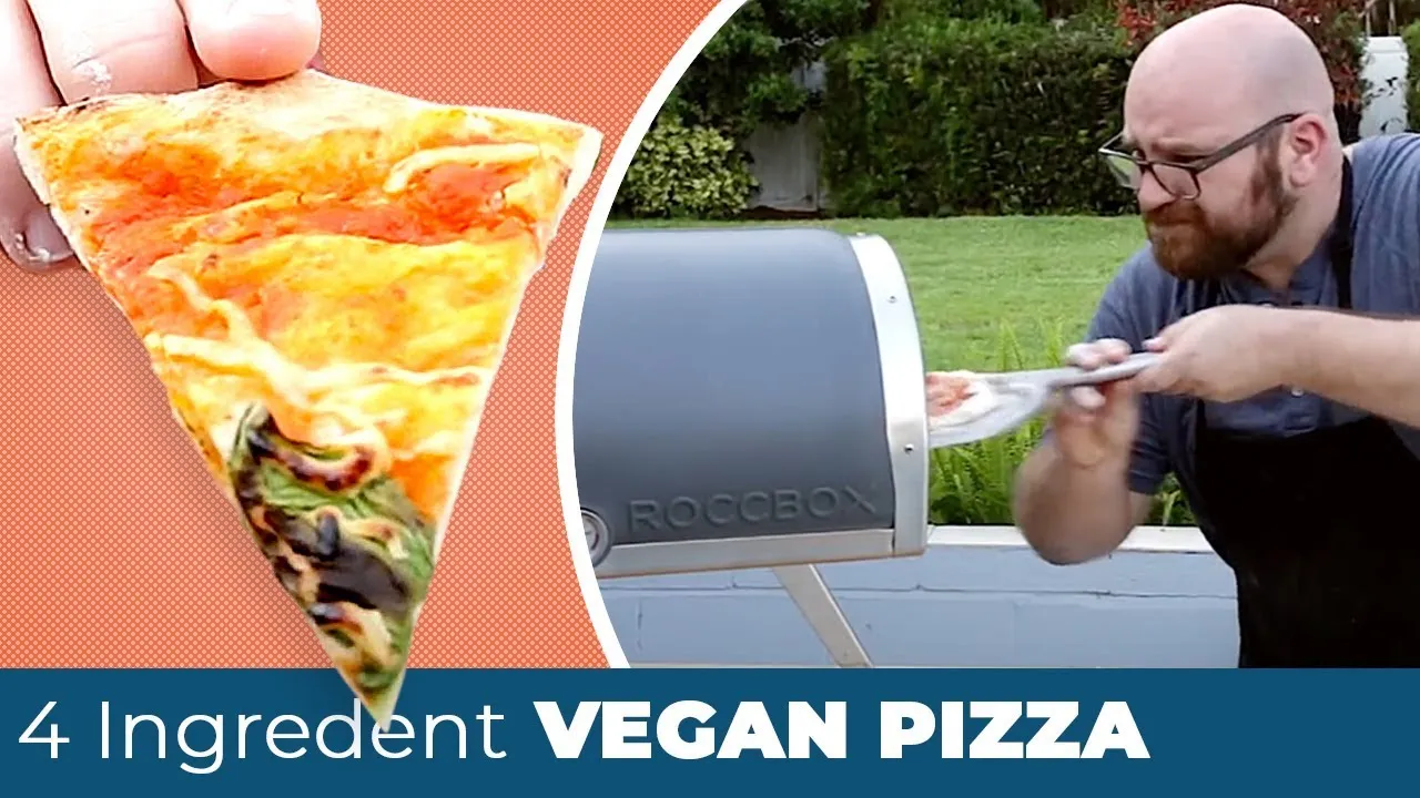 Make 4 Vegan PIZZAS using only 4 INGREDIENTS