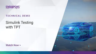 Simulink Testing with TPT Synopsys