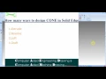 How many ways to design a CONE in Solid Edge