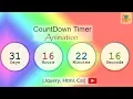 Countdown Timer HTML CSS JQUERY Learn Using JQuery