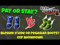 Pay or Stay Blessed D Hide vs Pegasian Boots OSRS NMZ