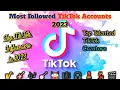 Download Lagu List Of Most Followed TikTok Accounts 2023 |  Top TikTok Influencers | Top Talented TikTok Creators