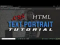 CSS TEXT PORTRAIT TUTORIAL TAGALOG