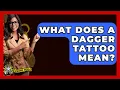 What Does A Dagger Tattoo Mean - The Crime Reel