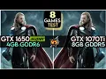 GTX 1650 Super vs GTX 1070 Ti 8 Games Test In Mid 2023