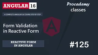 Form Validation in Reactive Form Reactive Forms A Complete Angular Course