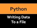 Writing Data to a Text File in Python