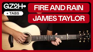 Fire And Rain Guitar Tutorial James Taylor Guitar Lesson Fingerpicking Easy Version TAB