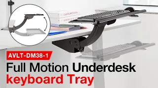 RTA-3806 Steps 5 to 9 (keyboard tray left side) assembly demonstration. 