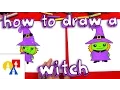 How To Draw A Cartoon Witch