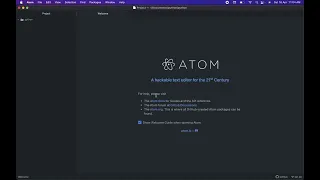 How to install atom for Python
