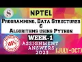 Programming Data Structures and Algorithms using Python NPTEL week 1 answers 2023