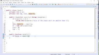 Stack Implementation using Java Array Based Implementation Bangla