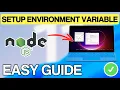 How To SETUP Node JS PATH Environment Variable In windows 11 QUICK EASY 2026