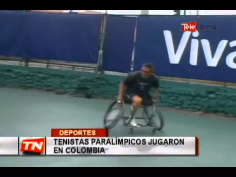 Tenistas paralímpicos jugaron en Colombia