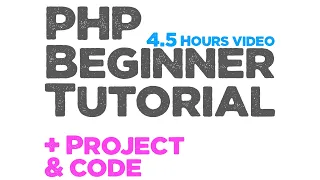 Complete PHP beginner tutorial with practical project source code included Quick programming