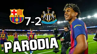 Barcelona - Newcastle 7-2 song Parody of Enrique Iglesias