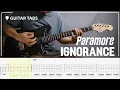 Paramore - Ignorance | Guitar Cover with Guitar Tabs