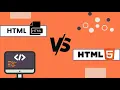 HTML HTML5 Difference between HTML and HTML5 Simplified