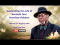 Funeral Service For Kenneth Oral Hamilton Roberts