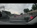 Driving on I-75 North in Atlanta Georgia