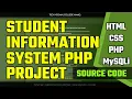 Student Information System PHP Project Student Management System HTML JavaScript CSS PHP MySQL