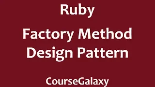 Factory Method Design Pattern In Ruby