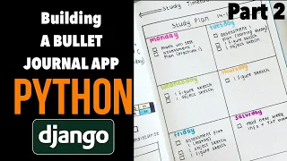 My 2nd project - A Bullet Journal WebApp in Django