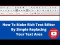 How to Make text editor in html and Javascript in Hindi Tarun Sharma