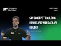 Sander ten Brinke - Say goodbye to building boring APIs with Data API builder