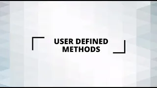 User-Defined Methods Quick Tips for Beginner on Java Programming Java Tutorial Coding Bootcamp