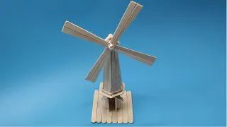I recycle used ice cream sticks and turned them into a beautiful windmill.