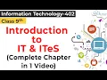 COMPLETE UNIT - Introduction to IT ITeS Class 9 IT Introduction to IT ITeS IT Class 9 402