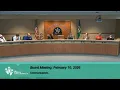 February 10 2026 Board Meeting