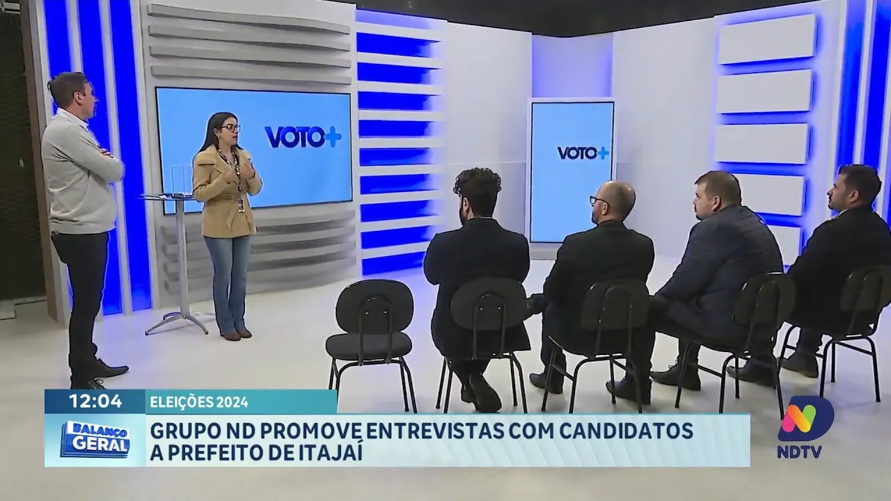 Balanço Geral traz entrevistas ao vivo com candidatos a prefeito de Itajaí