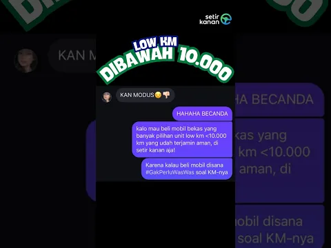 Lagi Cari mobil bekas Low KM?  di Setir Kanan Aja! 🚗✨​