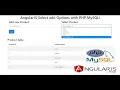AngularJS Select add Options with PHP MySQLi