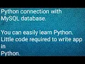 Python connection with database Oracle