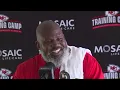 Chiefs coordinator Eric Bieniemy speaks with media for first time since wife s shooting