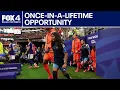 North Texas students escort World Cup stars onto pitch