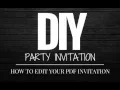 Instant download party invitations with DIY Party Invitation